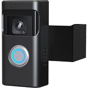All-New Anti-Theft Video Doorbell Mount Compatible with Ring Battery Doorbell and Ring Battery Doorbell Plus/Pro No-Drill Ring Doorbell Holder Accessories for Houses, Apartments (Silver)