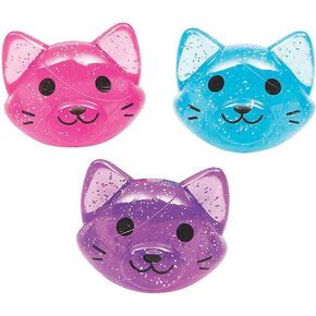 CAT SHAPED BOUNCING BALL - Toys - 12 Pieces