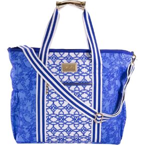 Lilly Pulitzer Picnic and Beach Cooler, Insulated Cooler Bag with Adjustable Shoulder Strap, Zippered Top & Pocket, Large Soft Cooler for Groceries or Travel, Safari Party