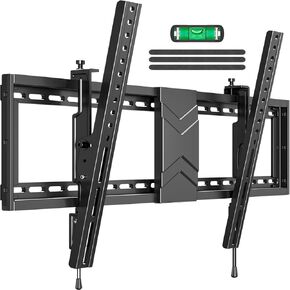 ELIVED Tilting TV Wall Mount for Most 37"-75" TVs with Level Adjustment, Low Profile TV Mount Max 24" Wood Studs, Wall Mount TV Bracket Max VESA 600x400mm, 99 Lbs Loading, YD1038