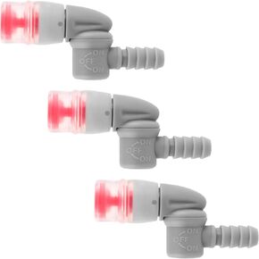 3pcs Bite Valve Replacement, Mouthpiece Replacement Accessories Bite Valve Connector Kit for Bicycle Camping Outdoor Supplies Compatible with Camelbak Hydration Bladder
