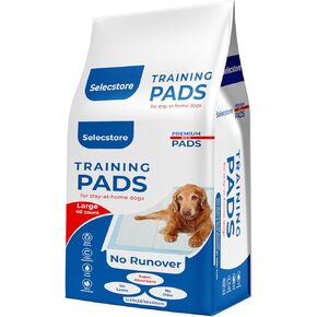 Disposable Dog Training Pads, 40 Count.23x23 Large, Super Absorbent & No Runover, Sticky Tabs Blue