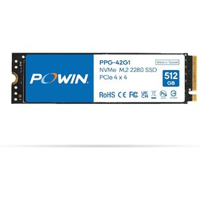 PPG-42G1 PCIE GEN4x4 NVMe 512GB SSD M.2 2280, Internal Solid State Drive, Speeds Up to 6,400MB/s, Upgrade Storage for PC Computer, Laptop, Game Console, Gaming Computer, Esports Gaming PC