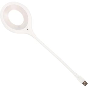 Voice USB Night Light Voice Activated Lights USB Light Socket Reading Light for Bedroom Flexible Gooseneck Reading Lamp Reading Lamps for Bed Flex Hose Mini Voice Light White PVC