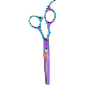 Dog Grooming Scissors Pet Hair Trimmer Thinning Cu,Azz Scilab Dog ScissorsProfessional Pet Dog Hair Cutting Scissors Grooming Hairdressing Shear Blue Thinning Shear(Colored dental scissors)