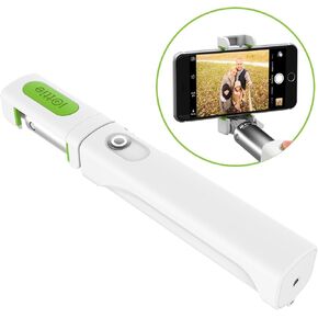 Selfie Stick, iOttie MiGo Extendable Monopod for Smartphones and GoPro Devices with Built-in Bluetooth Remote Shutter, Tripod Mount and Aluminum Tubing, White