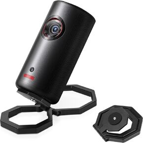 JISHAHS Projector Foldable Stand for Nebula Capsule Series - Extra-Large Base for More Stability and Won't Collapse - Ultra-Lightweight Folding Desktop Stand - Adjustable Angle (Stand Only)