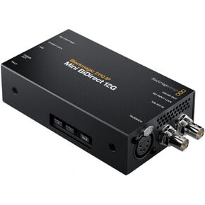 Blackmagic Design 2110 IP Mini BiDirect 12G ConverteBlackmagic Design 2110 IP Mini BiDirect 12G Converter for Broadcast Cameras Connection to SMPTE-2110 IP Systems (Black)