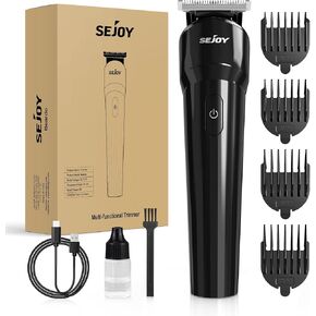 Beard Trimmer for Men, Hair Clippers Cordless Hair Trimmer, Waterproof Mustache Body Nose Ear Facial Cutting Shaver, Electric Razor All in 1 Grooming Kit, USB Rechargeable & LED Display