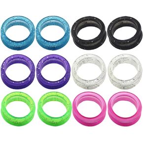 Totority 12pcs Scissors Silicone Ring Hairdressing Scissors Shear Finger Inserts Silicone Scissors Ring Silicone Pet Shears Finger Rings Grips Finger Inserts More Comfortable Arc Measurer