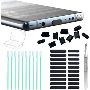 USB C Dust Plug, USB C Port Cover Phone Speaker Cover,Compatible w/iPhone 15, Galaxy S24-S20, Pixel, MacBook, iPad, Switch & All Type-C Ports (10-Pack)