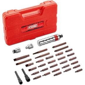 Pikwo Hand Manual Reversible 1/2-inch 3/8-inch Impact Driver Set Extractor-13PCS Impact Screwdriver S2 Steel Disengage Rusted Fasteners or Frozen Bolts in Saudi Arabia