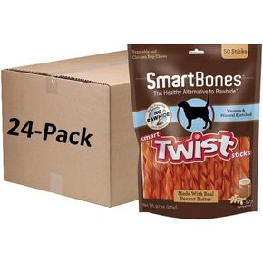 Smartbones 1200 Count Twists-Peanut Butter, One Size