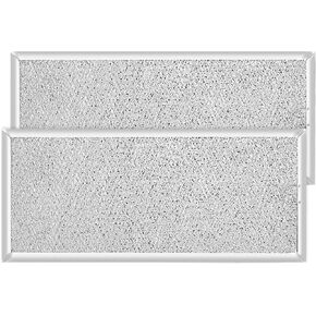 Microwave Filter Replacement WB06X10596 Compatible with Whirlpool Microwave Grease Filter&Compatible with Ge Microwave Filters Replacement Microwave Vent Filter Replacement, 13-3/8"x5-7/8" in, 2 Pack