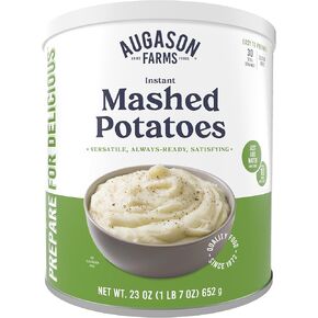 Augason Farms Instant Mashed Potatoes Can, Emergency Food Supply, Everyday Meals, 30 Servings