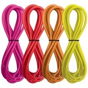 Red Sea ReefDose Deluxe 4 Color Dosing Tube Kit Red Yellow Pink Orange | Saltwater Marine Aquarium Dosing Pump Tubing Set Hose