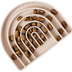 Happy Feelings Lick Mat for Dogs and Cats, Dog Slow Feeder, Anxiety and Boredom Relief (Rose Dust)