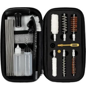 Shotgun Cleaning Kit for 20 410 Gauge, 30 Inch Stainless Steel Cleaning Rod (8-32 Thread) with Adaptor.