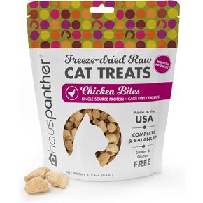 Hauspanther Freeze-Dried Raw Cat Treat Bites, 1.5 oz Elk & Venison by Primetime Petz