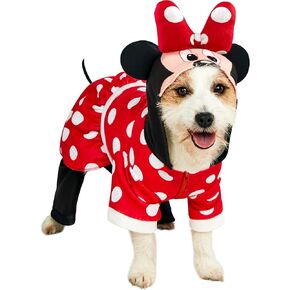 Rubie's Disney Mickey & Friends Minnie Mouse Plush Pet Costume, As Shown, X-Large