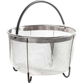 Instant Pot Accessories Steamer Mesh Basket Stainless steel Good for cooking, boiling and frying Eggs, Vagetables and pasta, Fits a 6 quart pressure cooker (6 QT)