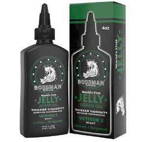 Bossman Beard Oil Jelly and Relaxing Beard Balm Combo- Royal Oud Scent
