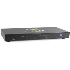 1x8 HDMI Splitter | 1 in 8 Out| 4K@60HZ | 4:4:4 | HDR | HDMI 2.0 | HDCP 2.2 | TrueHD | Dolby Atmos | DTS:X | Use with 4K HDR Monitor for boardroom, Auditorium, Gaming, Digital Signage