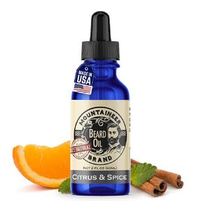Mountaineer Brand Beard Oil | Natural Beard Oil For Men Conditions Softens Hydrates Hair Soothes Dry Itchy Skin | Beard Oil Growth for Men | Grooming Beard Maintenance Treatment | WV Timber 2 Pack 4oz