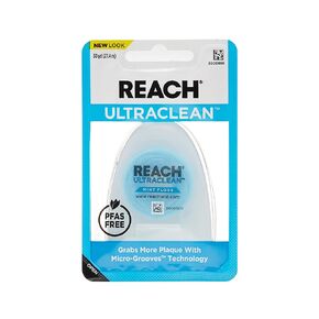 Listerine Ultraclean Waxed Mint Dental Floss Bundle | Effective Plaque Removal, Teeth & Gum Protection | Shred-Resistant for Thoroughly Clean in Tight Area, PFAS Free | 30 Yards, 6 Pack