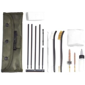 Rifle Gun Cleaning Kit Set Pistol Brushes Cleaner for 5.56mm .223 22LR .22 Cal