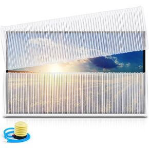 2 Set 4 Pcs Flat Screen TV Protective Cover Fits up to 62''w x 36''h Tv(fits Tvs 65'' and Below), Flat Screen TV Protection Inflatable Bubble Column TV Cover Comes with an Inflator