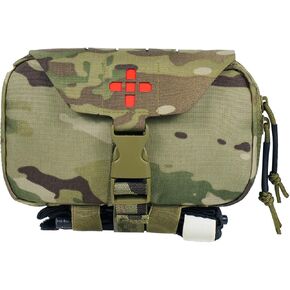 Ifak Pouch-Rapid Deployment Tactical MOLLE Trauma Kit Pouches | Quick Release Tear-Off Medical First Aid Kit Organiser with Red Immediate Identify For Emergency Surviva. in Saudi Arabia