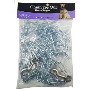 Scott Pet Chain TIE Out 3/0 WELDLESS HW 20FT Silver