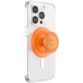 مقبض هاتف PopSockets متوافق مع MagSafe، حامل هاتف، متوافق مع الشحن اللاسلكي، داخل الغابة - نكهة برتقالية