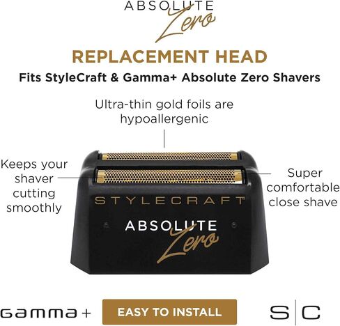 GAMMA+ Replacement Silver Slick Foil Shaver Head fits Absolute Zero Shaver in Saudi Arabia