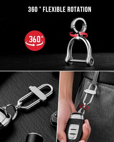 FEGVE Locking Carabiner Clip Heavy Duty - Durable Anti-Loss Keychain Holder Carabiner for Keys Water Bottle Backpack in Saudi Arabia