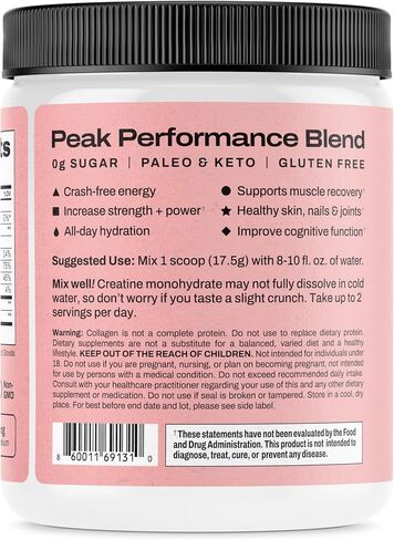 Harlo - Watermelon Salt Electrolyte Drink Mix w/Bovine Collagen & Creatine - Creatine Monohydrate Powder - Energy Drink Powder - Pre Workout Powder - Sugar Free Energy Drinks - Post Workout Recovery in Saudi Arabia