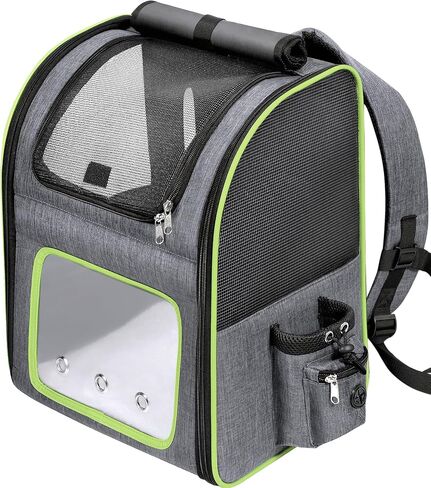 Petprsco Pet Carrier Backpack for Cats, Dogs and Small Animals 16lbs, Portable Puppy Carrying Backpack Bag, Ideal for Hiking Travel Camping Walking Cycling Outdoor Use in Saudi Arabia