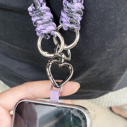 1Pcs Bohemian Style Braided Flower Cell Phone Lanyard Handmade Braided Crossbody Bag Lanyard Shoulder Neck Lanyard in Saudi Arabia