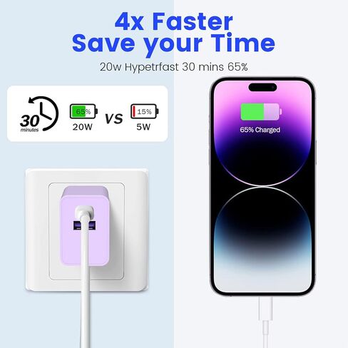 لساعة Apple Watch Series 8، كتلة شحن سريعة، كتل شحن، Seedato لشاحن Apple Watch Series 8 7، شاحن ساعة Pixel، كتلة شاحن iPhone 14، كتلة شحن مزدوجة جديدة لساعة Apple 20 وات in Kuwait