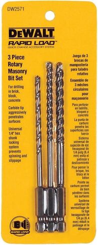 DEWALT Masonry Drill Bit Set, Rotary, 3-Piece (DW2571) in Saudi Arabia