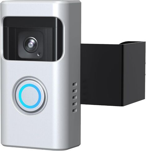 All-New Anti-Theft Video Doorbell Mount Compatible with Ring Battery Doorbell and Ring Battery Doorbell Plus/Pro No-Drill Ring Doorbell Holder Accessories for Houses, Apartments (Silver) in Saudi Arabia
