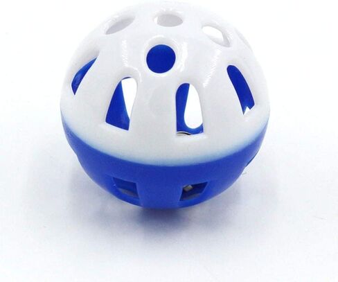JJLFresheners 10 PCS 4CM Cat Toy Ball with Bell, Pet Toy Cat Bell Ball Cat Toy with Bell Cat Jingle Balls for Cats Kitten, Plastic Cat Toys Jingle Balls Pounce Chase Rattle Ball Toys Random Color in Saudi Arabia