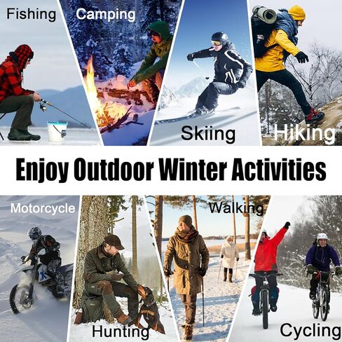 جوارب ساخنة للرجال والنساء، بطارية قابلة لإعادة الشحن 2200 مللي أمبير في الساعة، جوارب كهربائية للتدفئة في الشتاء، جوارب حرارية للتخييم وتدفئة القدم وقابلة للغسل للتزلج في الشتاء والصيد والتخييم in Kuwait