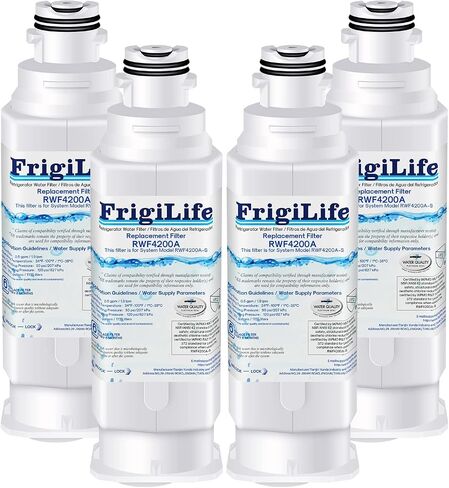 استبدال فلتر مياه الثلاجة FrigiLife DA97-17376B لهاتف Samsung HAF-QIN، HAF-QIN/EXP، DA97-08006C، RF23M8070SG، RF23M8070SR، RF23M8090SG، RF23M8090SR، RF23M8570SR، RF23M8590SG، 3 عبوات in Kuwait