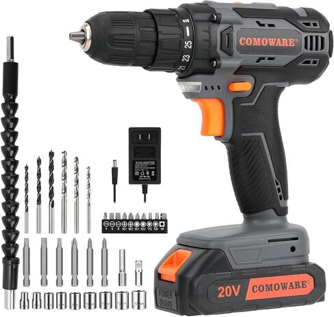 COMOWARE 20V Fast Charger, 88W Official Charger Adapter for COMOWARE 20V Cordless Drill Battery, Rapid Charging Tool Accessories in Saudi Arabia