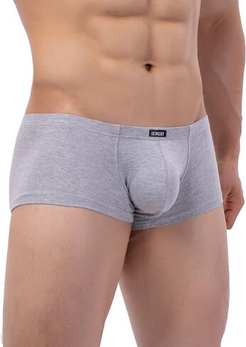 IKINGSKY Men's Cotton Bulge Boxer Briefs Sexy Pouch Shorts Stretch Low Rise Trunks Under Panties for Men in Kuwait