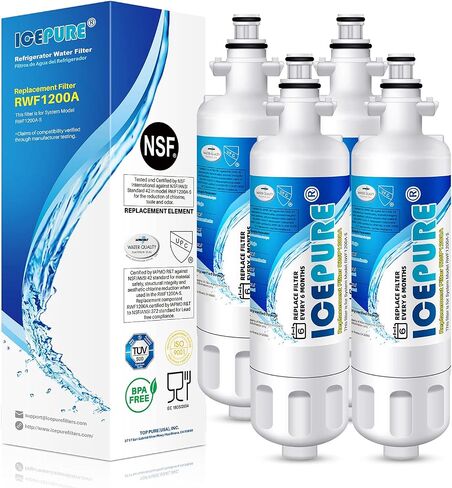 ICEPURE Refrigerator Water Filter, Compatible with LG LT700P, Kenmore 9690, ADQ36006101, ADQ36006102, 46-9690, LFXC24726S, LFXS24623S, LFXS30766S, RFC1200A, Pack of 2 in Saudi Arabia