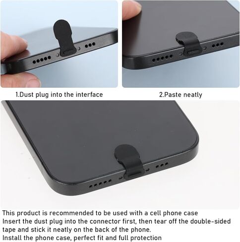 26 Pcs USB C Dust Plug Port Plug Protector Type C Anti Dust Cover Charging Port Cleaner Speaker Cover Dustproof Mesh Stickers with Cleaner Tools Tweezer Cleaning Kit for Charging Port in Saudi Arabia