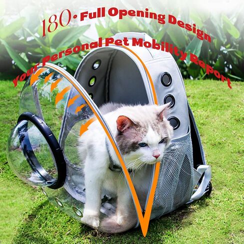 Cat Carrier with Harness Backpack with Bubble Clear Front for Cats,Small Dogs Bunnies etc with Harness Included, Pet Carrier for Travel, Walking, Hiking and Outdoor Bag Pink in Saudi Arabia